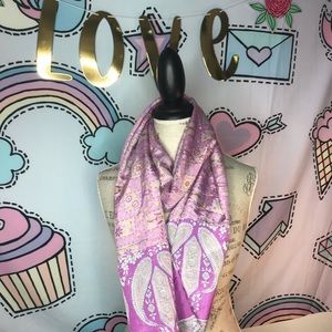 Pink Sari Scarf- Fair Trade